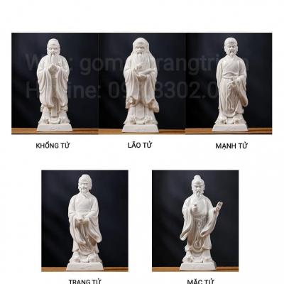 BỘ TƯỢNG : MẠNH TỬ - KHỔNG TỬ - TRANG TỬ - MẶC TỬ - LÃO TỬ